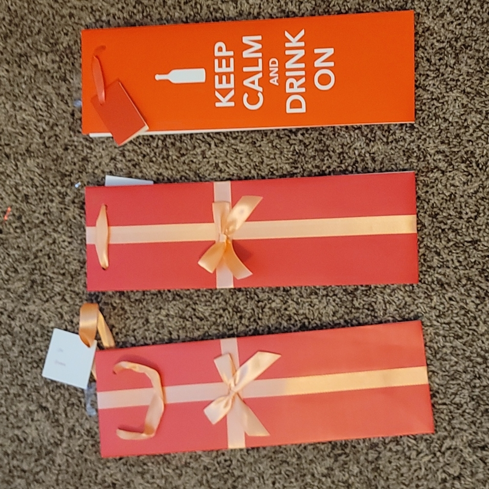 3 Brand New Wine Bags. Never used. Smoke-free home.